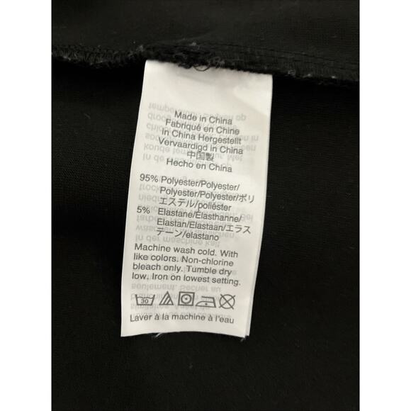 Madewell Dress Women's Medium Black V-Neck Wrap Tie Career Solid Short Preppy - Picture 5 of 6